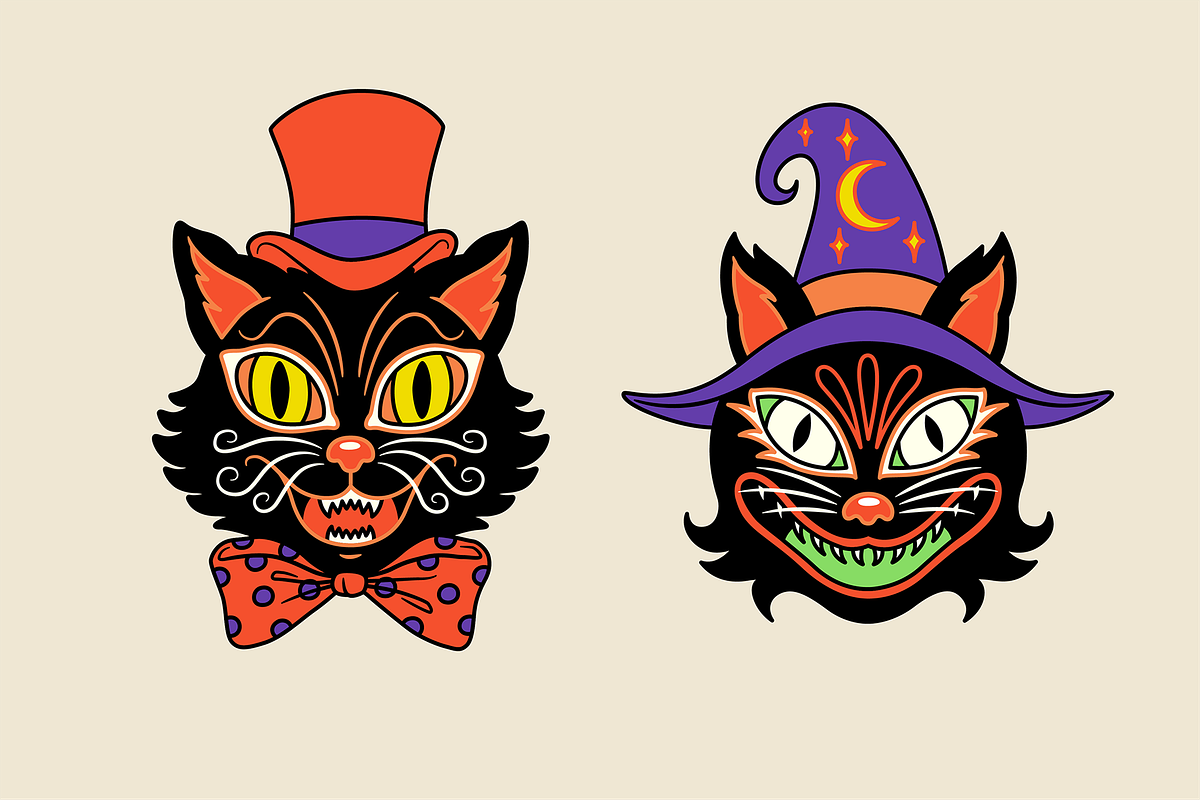 Wicked Whiskers Illustration Pack, an Object Illustration by The Isian (Photo 4 of 6)