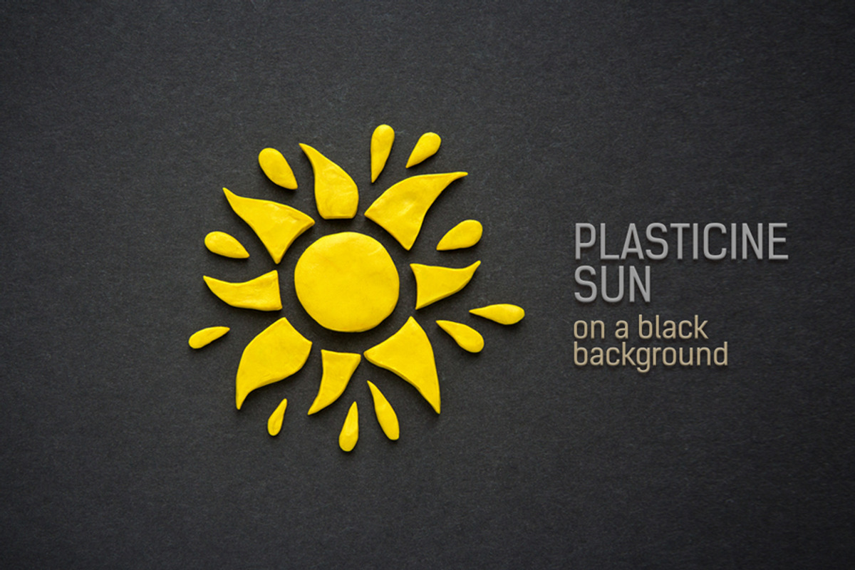 Cheerful Sun on a Black Background, a Seasonal Illustration by Countryside life (Photo 2 of 8)