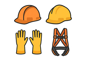 Safety gear collection including, an Illustration by ZinetroN