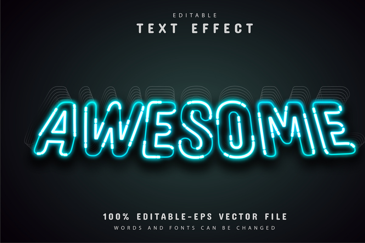 40 Neon text effect editable, a Plug-in Add-On by Aglonemadesign (Photo 15 of 20)