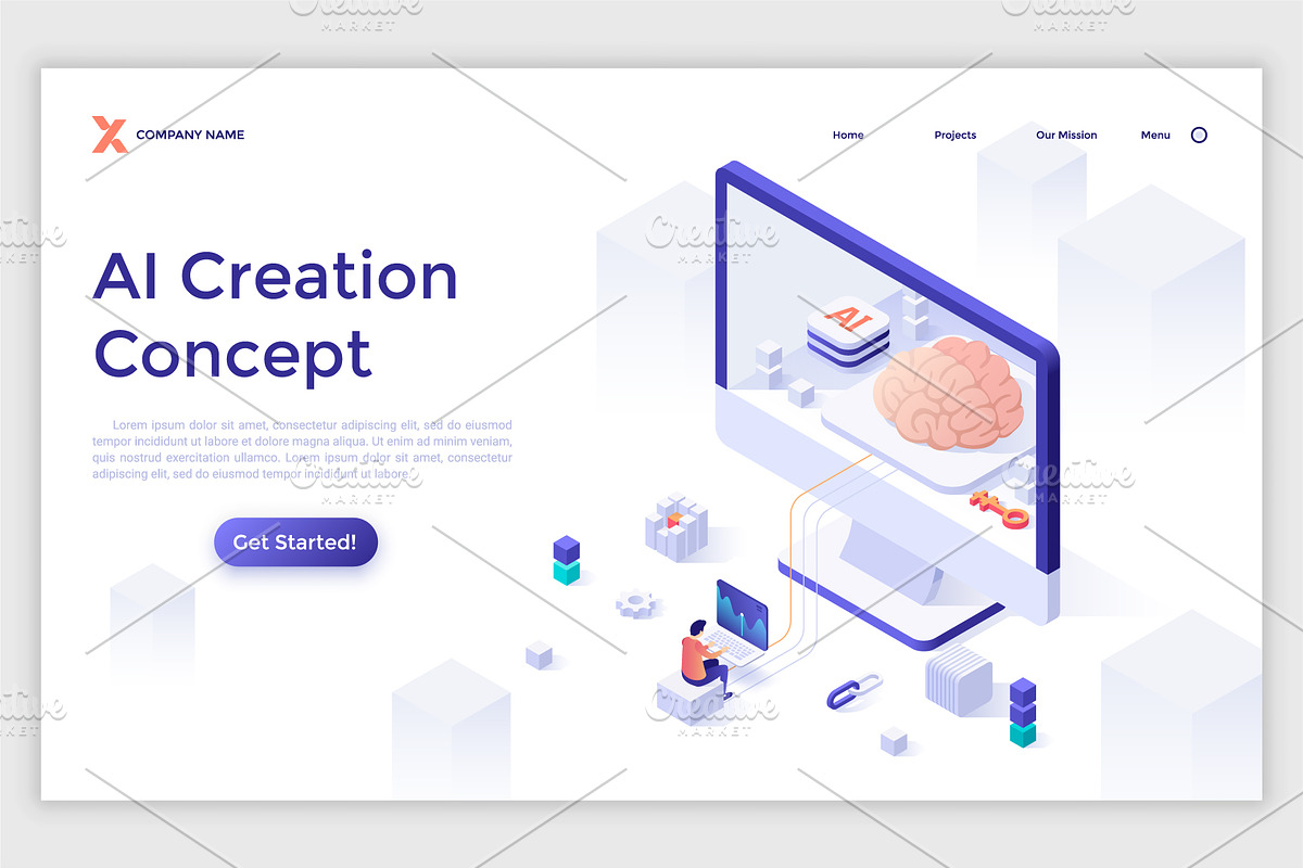 Isometric Solutions Mini. Part 15, a Templates & Theme by Andrew Kras Design (Photo 9 of 16)