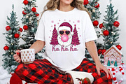 Pink Christmas Leopard Tree Santa PN, an Illustration by Libby Wishes (Thumbnail 3 of 6)