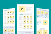 eCommerce Wireframe Landing Page, a Landing Page Template by MightyDesign (Thumbnail 1 of 9)