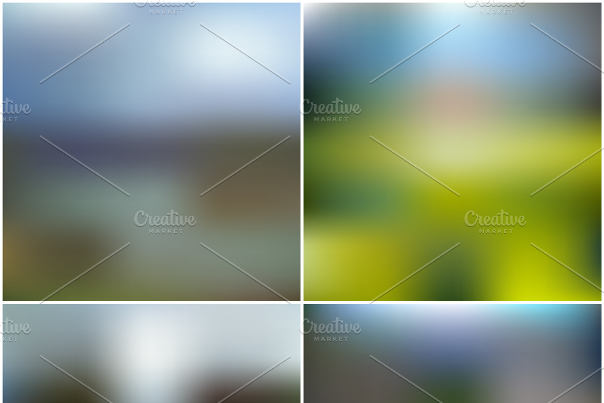 100 Blurred Backgrounds preview 4