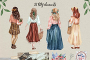 Cottagecore & Light Academia Set, an Illustration by Catch the Dream Art (Thumbnail 2 of 9)