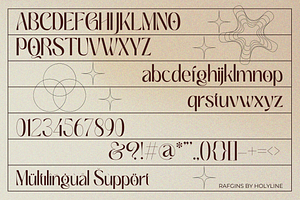 Rafgins - Display Font