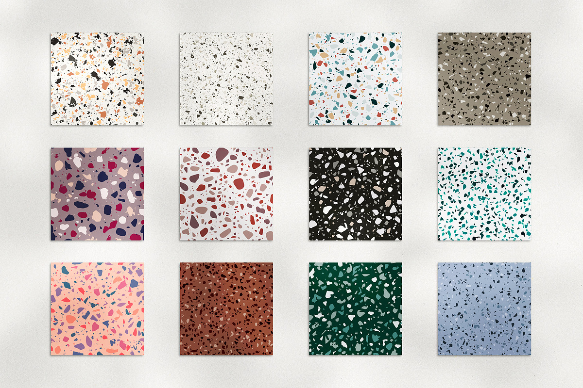 Terrazzo Seamless Patterns - Terra 3, a Pattern Graphic by Saguaro Digital (Photo 2 of 7)