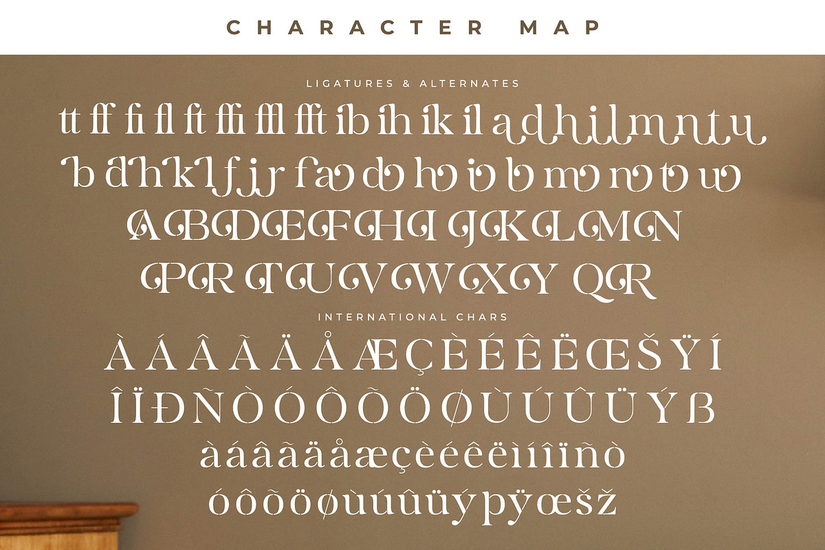 Mergila Modern Stancil Serif, a Serif Font by Letterena Studios (Photo 14 of 15)