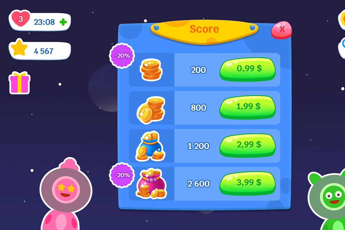 Space Word, Game UI, Mobile Casual, an Object Graphic by KartInnka (Photo 15 of 19)