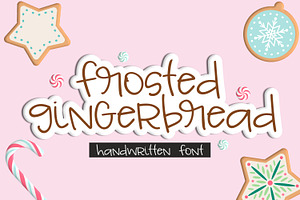 NEW!! Frosted Gingerbread Font