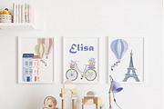 Watercolor Paris Seamless Patterns, a Pattern Graphic by Oksana Dovhopol Art (Thumbnail 11 of 13)