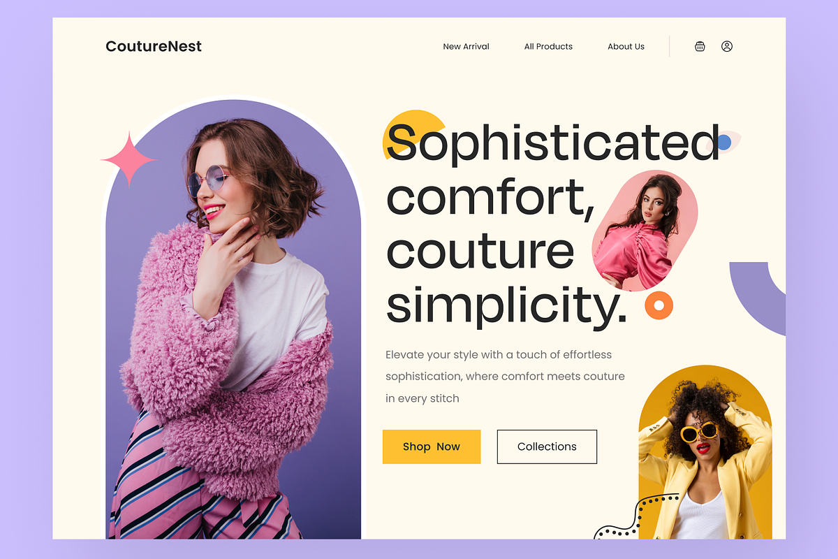 Clothing Store Hero Section Design, an UI Kit Template by