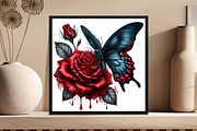 Gothic Spring Sublimation Clipart, an Illustration by DreamCafeArt (Thumbnail 5 of 5)