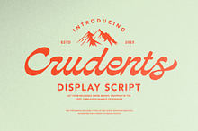 Crudents - Bold Display Script