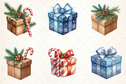 Christmas Gifts and Presents Clipart, an Illustration by DreamCafeArt (Thumbnail 5 of 8)