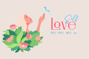 Self Love Illustrations+Design KIT, a Graphic by potokvarte (Thumbnail 6 of 24)