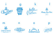 Christmas Doodle Dingbats Font, a Symbol Font by Minimalartstudio (Thumbnail 4 of 6)
