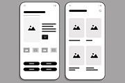 Mobile App Wireframe Template, a Wireframe Template by MightyDesign (Thumbnail 4 of 8)
