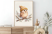Watercolor Christmas Cabin Clipart, a Transportation Illustration by Digital Artistic99 (Thumbnail 7 of 8)