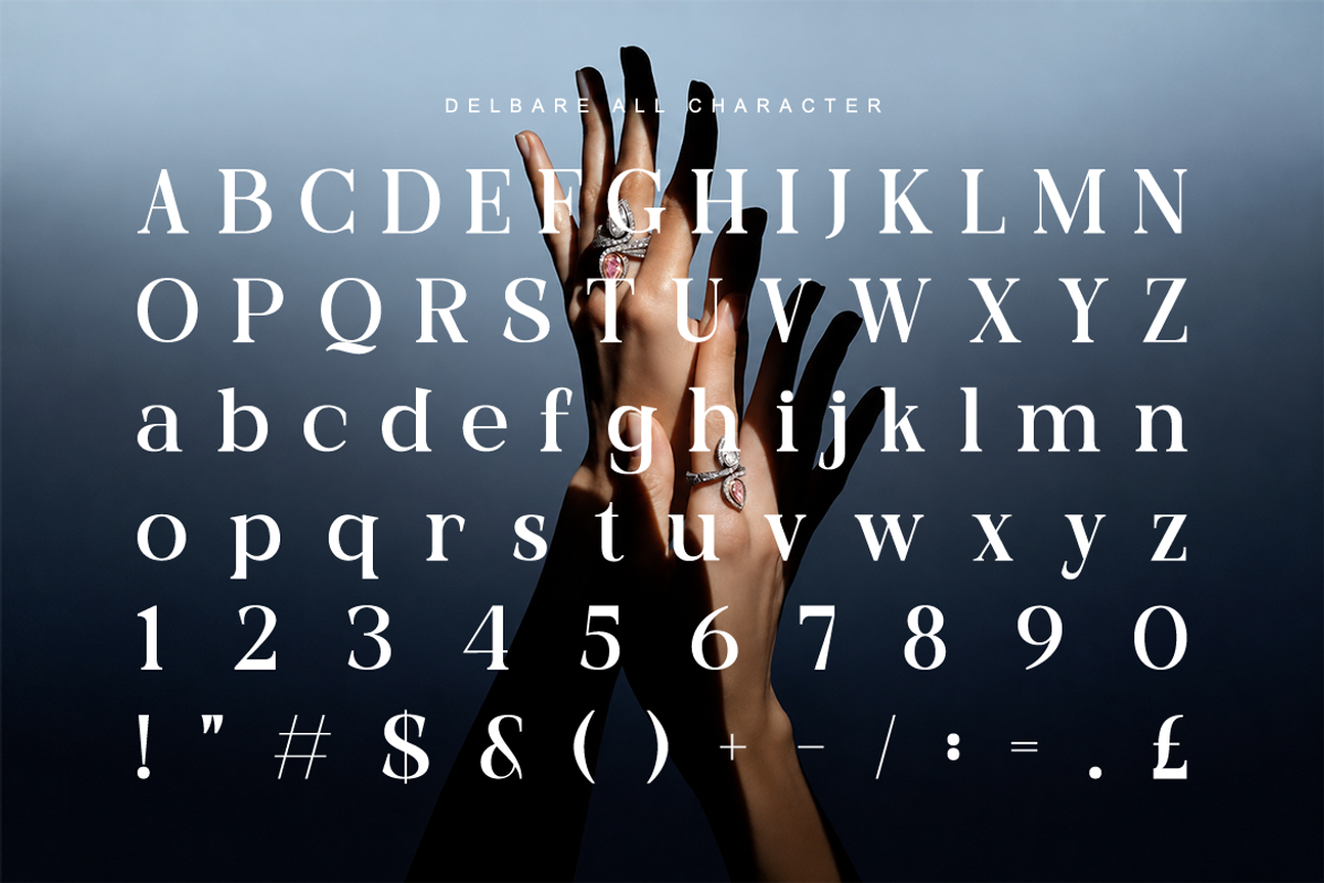 Delbare Modern Elegant Serif Font, a Serif Font by Rasio Studio (Photo 2 of 9)