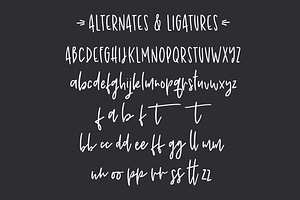 Shoelace Scrawl, A Handwriting Font