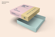 Square Box with Lid Mockups 10 Views, a Packaging Mockup by Illusiongraphic (Thumbnail 9 of 21)