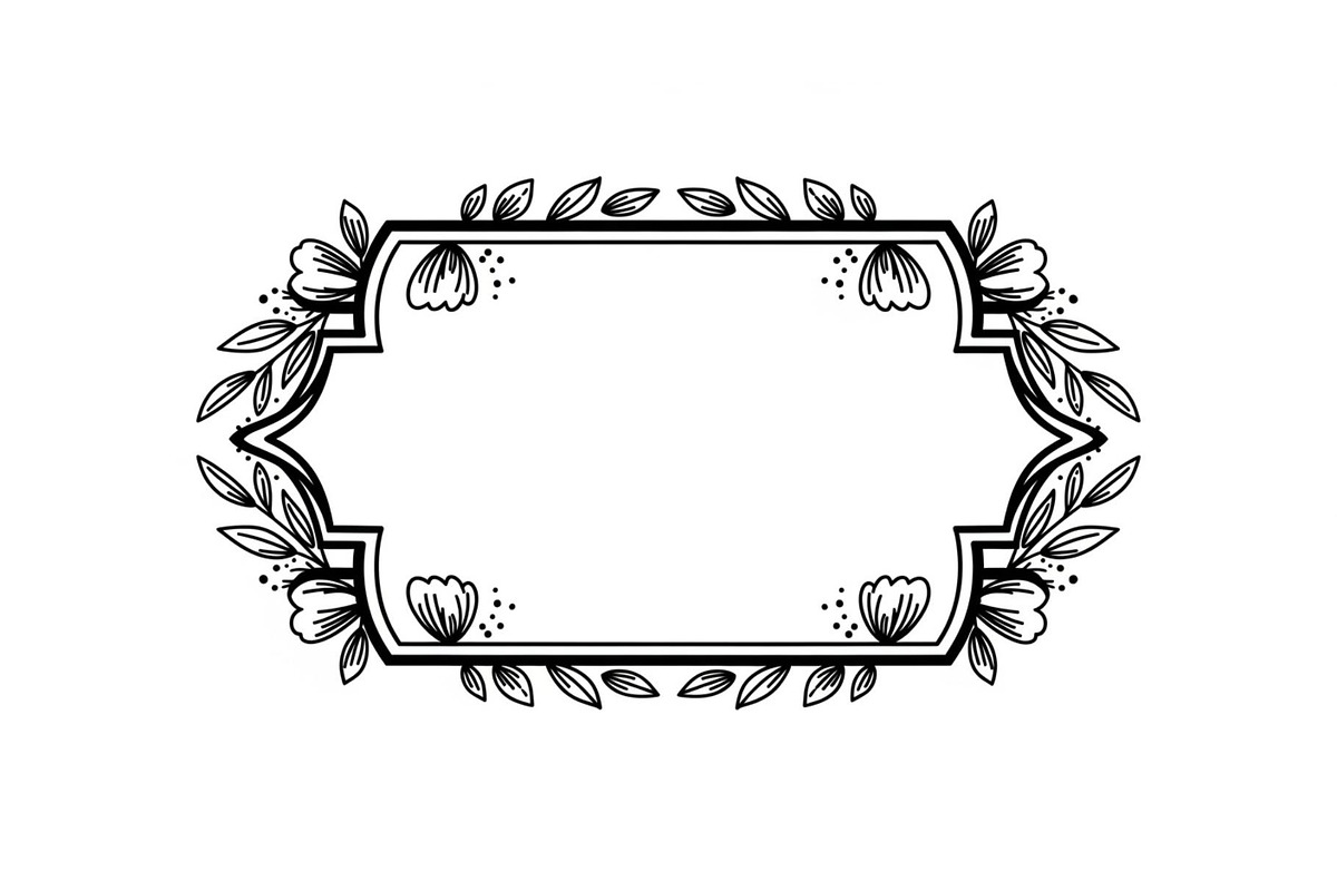 Vintage Floral Frame Vector Bundle, an Illustration by Designs_River (Photo 34 of 51)