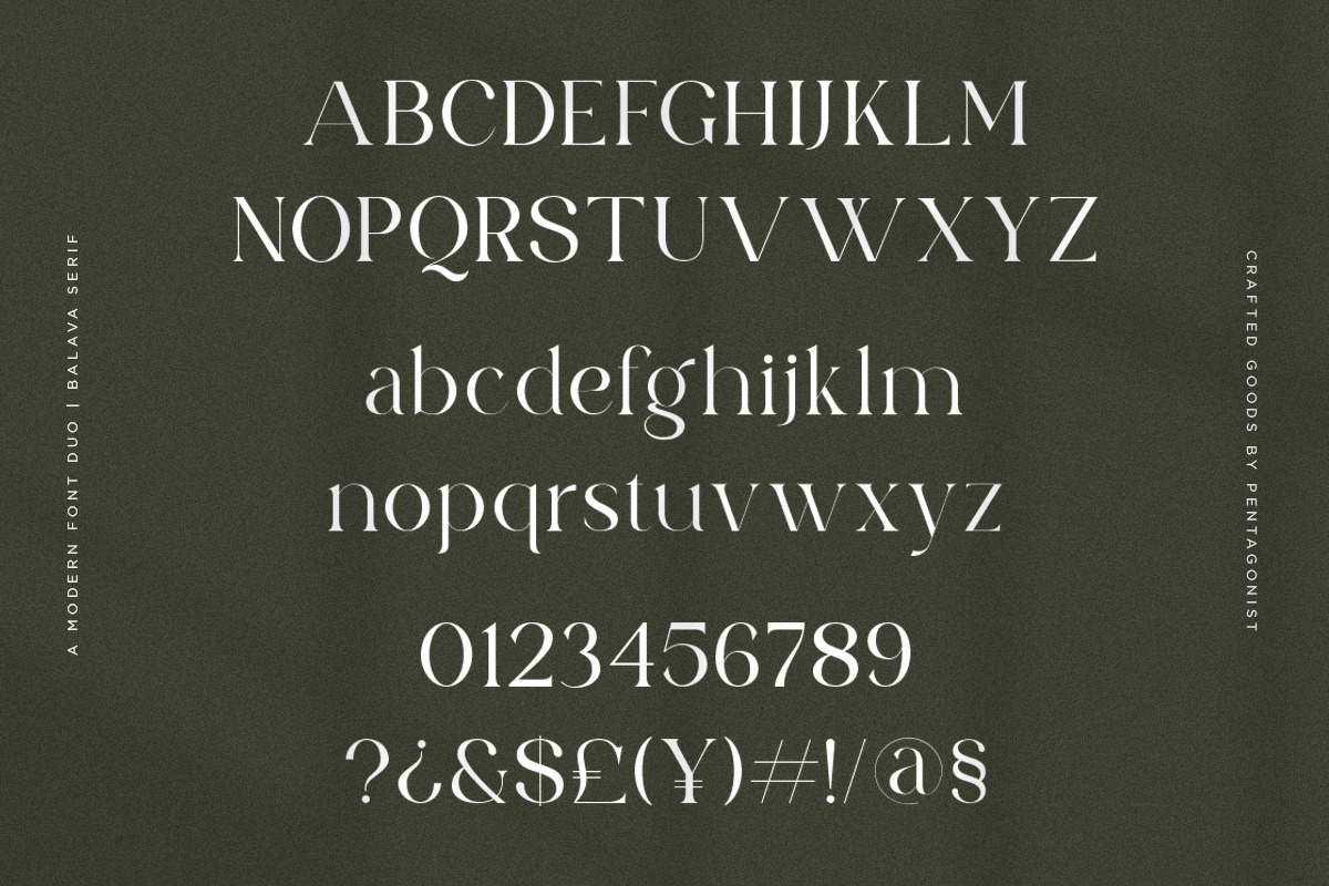 Balava | Modern Duo Font, a Serif Font by Pentagonistudio (Photo 9 of 12)