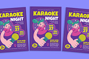 Karaoke Night Flyer, a Flyer Template by Gumico Studio. (Thumbnail 1 of 3)