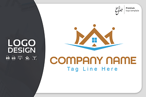 King Real Estate Logo Template