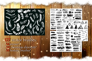 Winter Collection Vector Brushes.