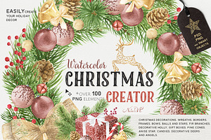 Christmas Creator Pack Watercolor