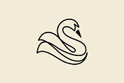 Elegant Swan Lineart Logos, a Branding & Logo Template by Buqancreative (Thumbnail 6 of 9)