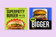 Burger Promo Instagram Post, a Social Media Template by Sundaylab (Thumbnail 2 of 3)