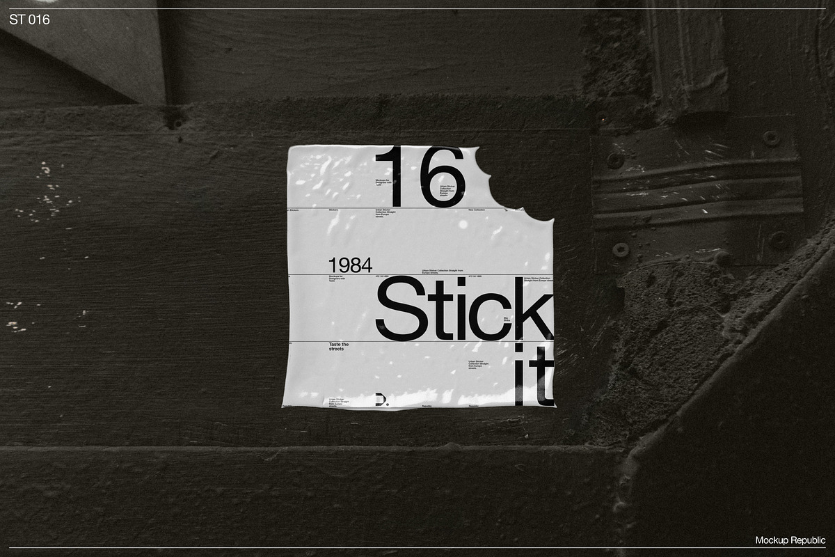 Sticker Mockup 016, a Merchandise Mockup by Burmess (Photo 1 of 3)
