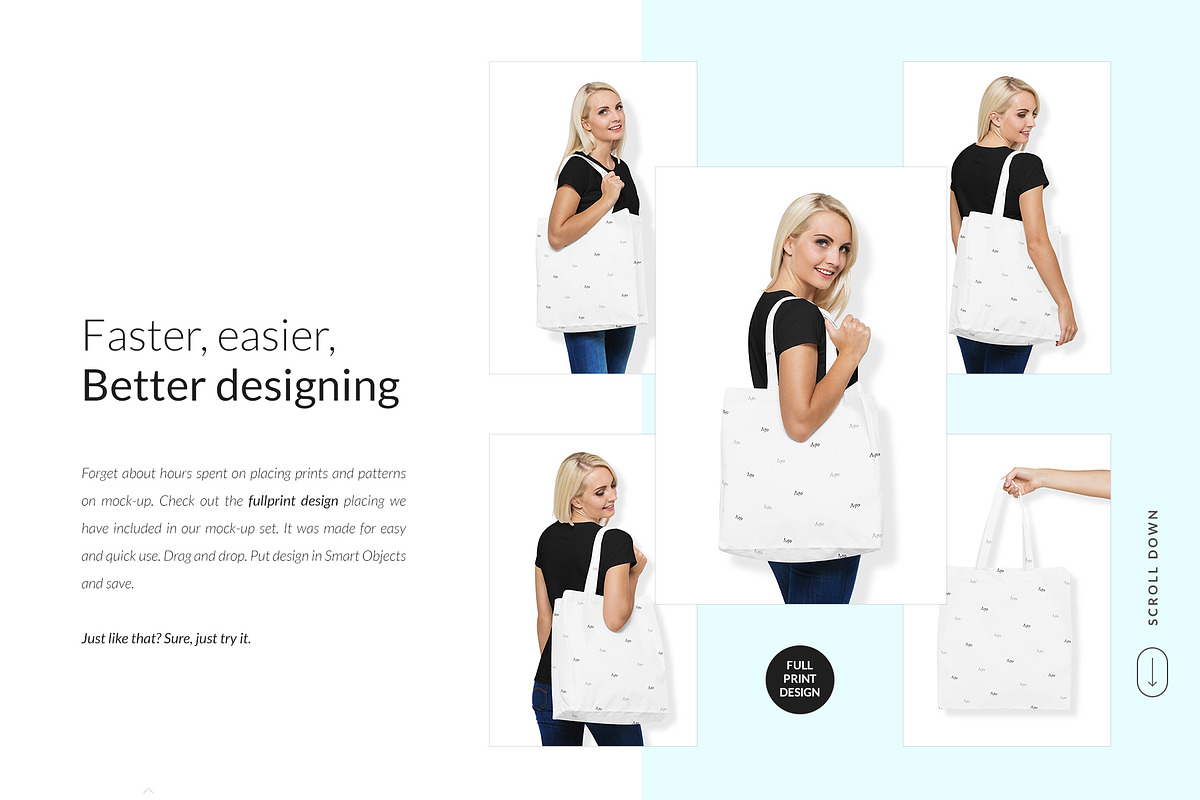 Canvas Tote Bag Mock-ups Set DEMO, a Books & Magazine Mockup by Apparel_Mockups (Photo 6 of 22)