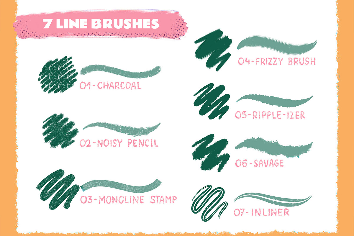 Rough & Raw Photoshop Brush Set, a Brush Add-On by Shoutbam (Photo 7 of 10)