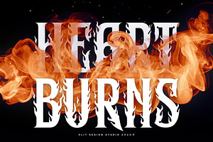 Hero Fire Typeface