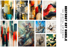 Abstract Digital Art Bundle, a Decorative Illustration by Digital Art Creations
