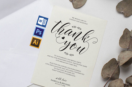 Thanks Wedding sign SHR315, an Invitation Template by Shafura_Wedding