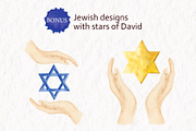 Shabbat Shalom Ceremony Clipart, a Decorative Illustration by Elena Malgina Clipart (Thumbnail 7 of 9)