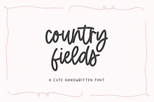 Country Fields | Cute Script Font