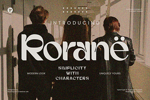 Rorane - Modern Minimailst Display, a Sans Serif Font by roomspace creative lab