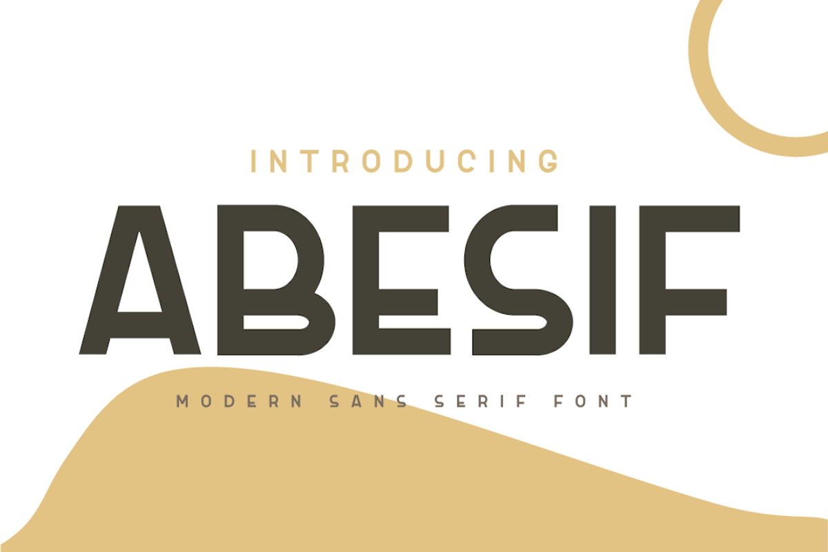 Abesif, a Sans Serif Font by twinstd (Photo 1 of 11)