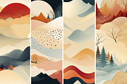 Mountain Motifs Seamless Patterns, a Pattern Graphic by PrintHaven Designs (Thumbnail 7 of 12)
