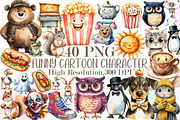 Funny Retro Cartoon Character Clipar, an Illustration by Sublimation Artist (Thumbnail 1 of 6)