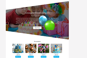 Party - Kids Website Template