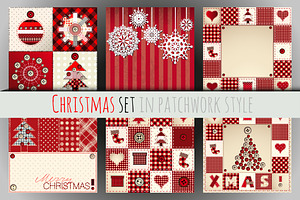 Festive Christmas Patterns, a Flyer Template by tkdesign