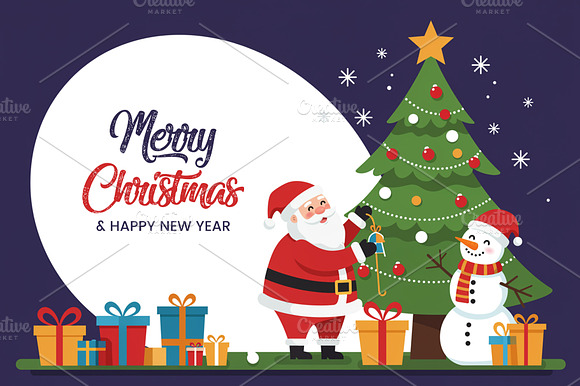 Merry Christmas Editable Template preview 2