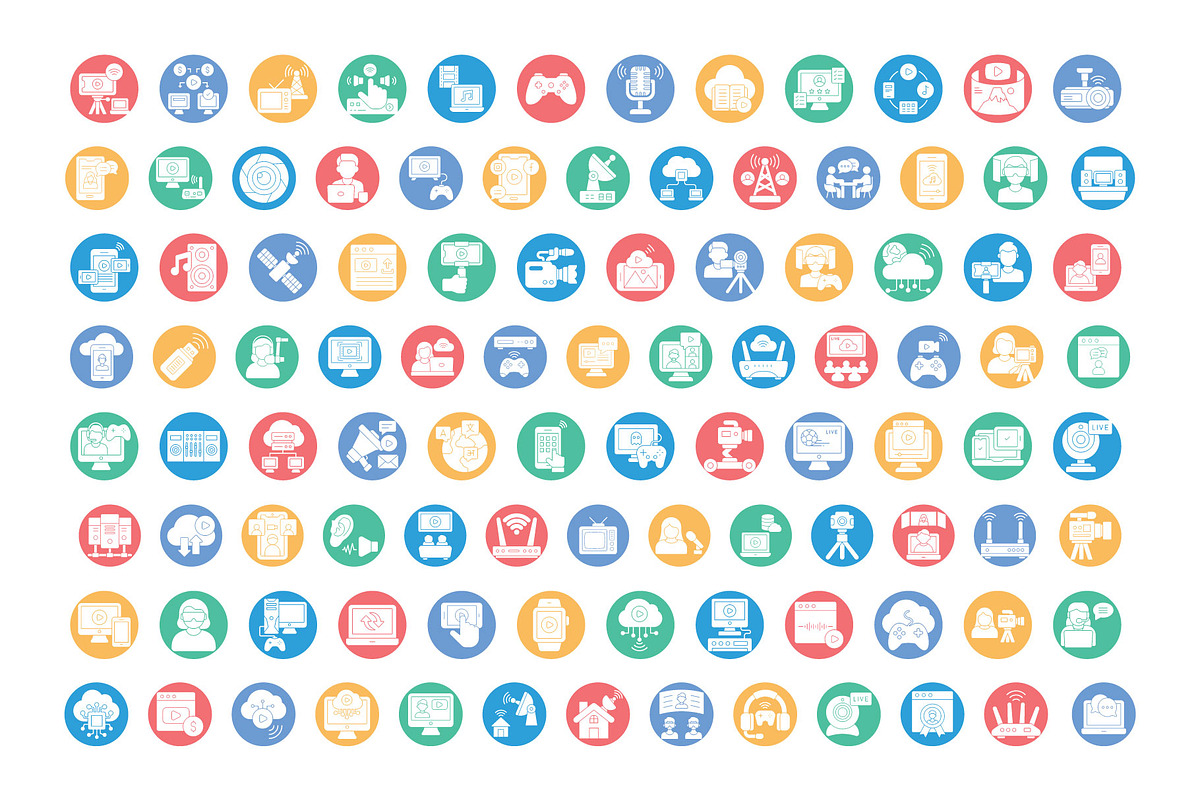 Modern Video Streaming Vector Icon, an Outline Icon by Vector Portal (Photo 5 of 5)